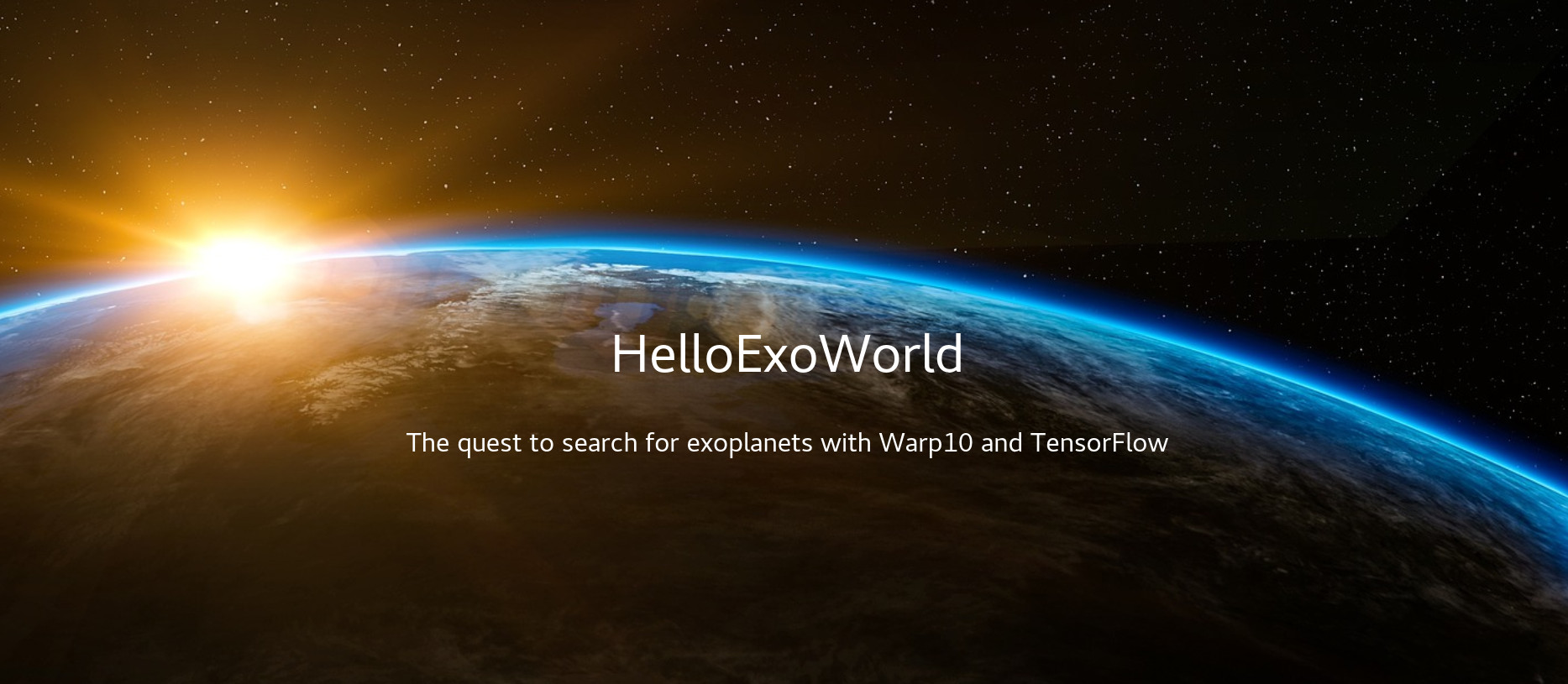 HelloExoWorld homepage