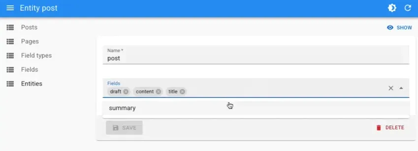 EntitiesEdit