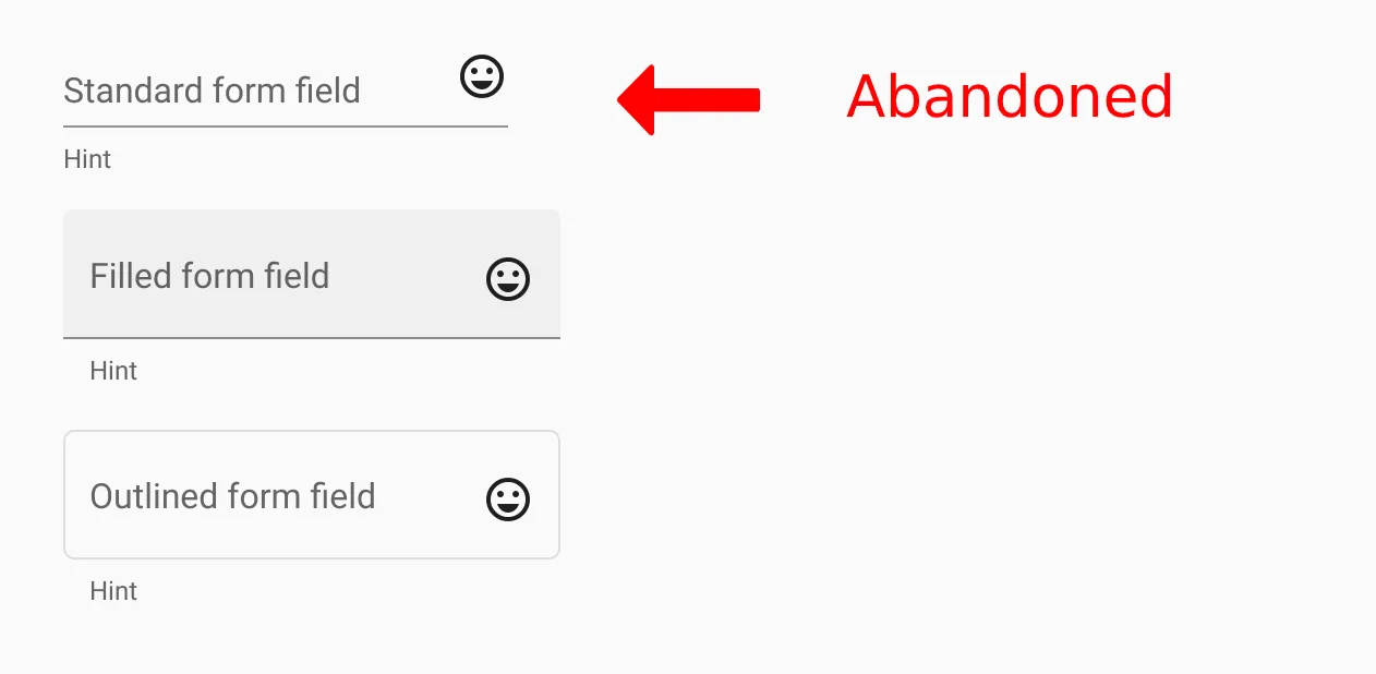 Text Field Variants