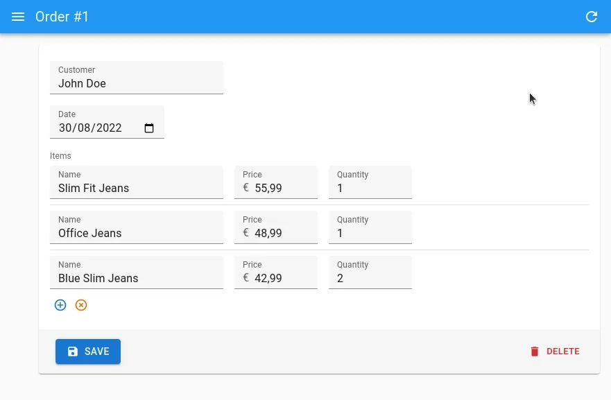 SimpleFormIterator new UI