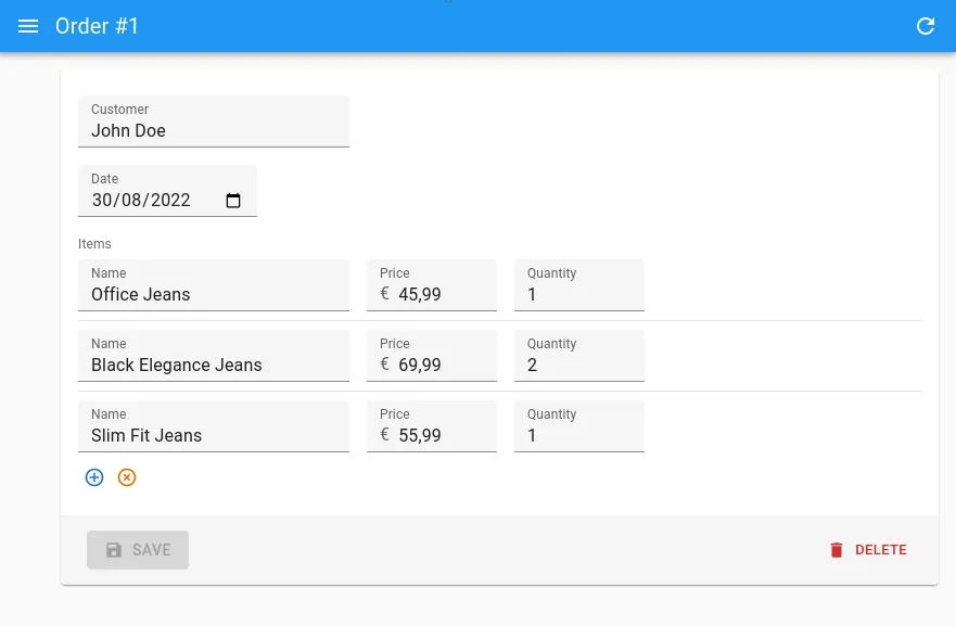 SimpleFormIterator new UI