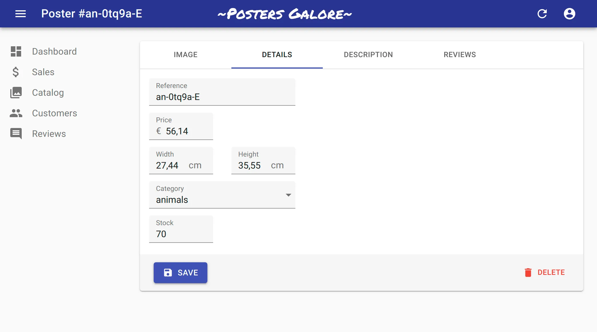 Edition Form With Filled Inputs