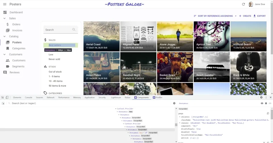 Anonymous components in DevTools