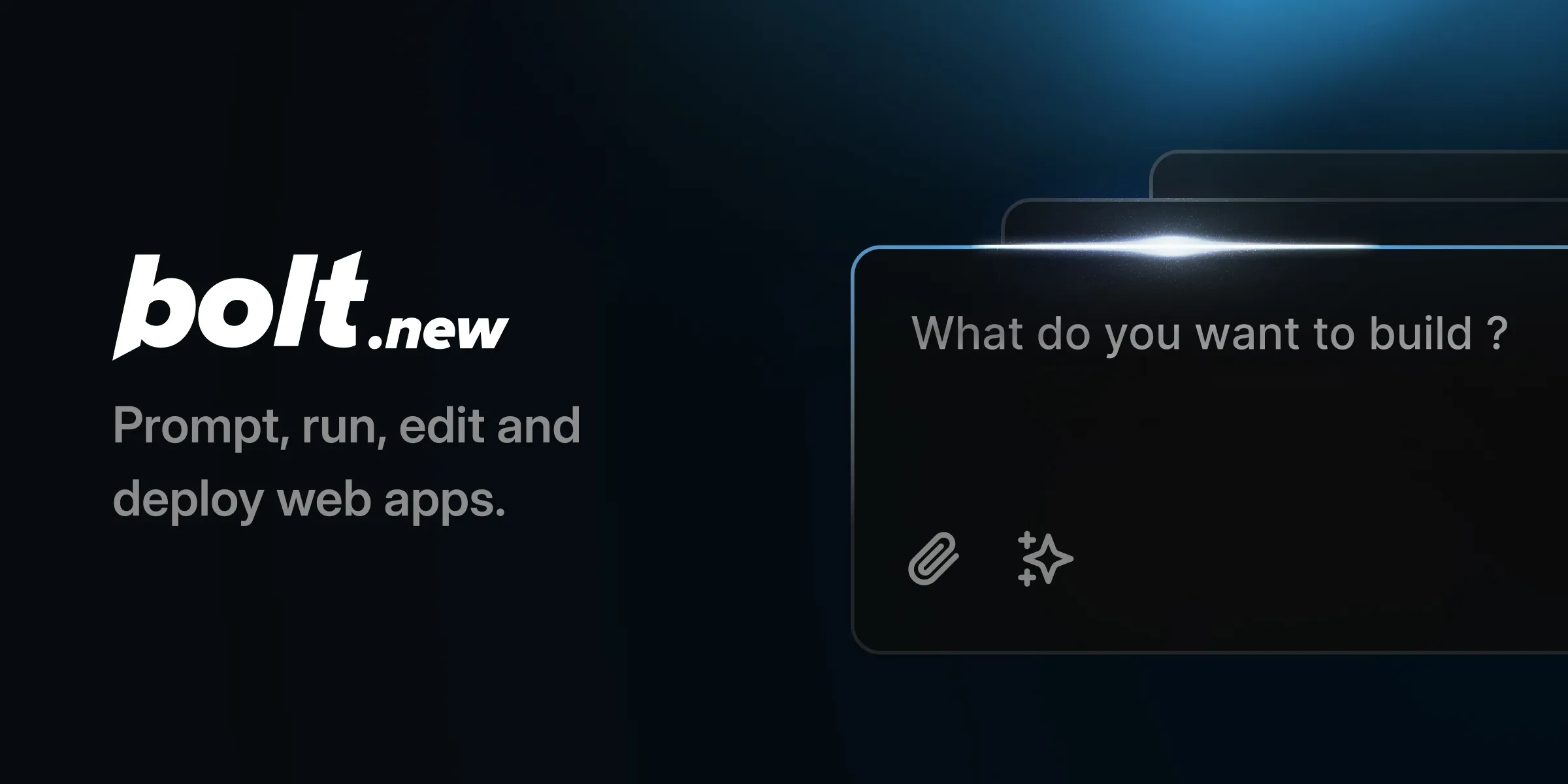 Bolt.new: prompt, run, edit and deploy web apps
