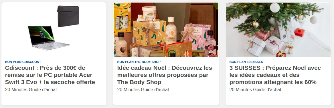 Bon plan sur 20 minutes