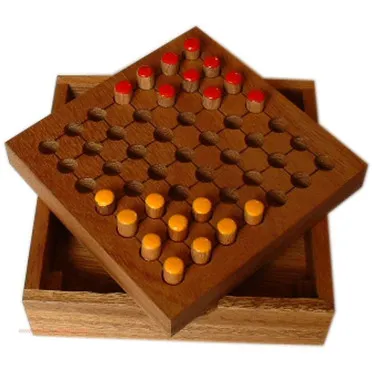 A chinese checkers game board for 2 players