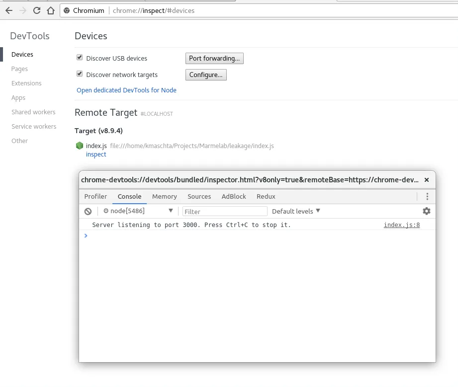 Chrome Dev Tools