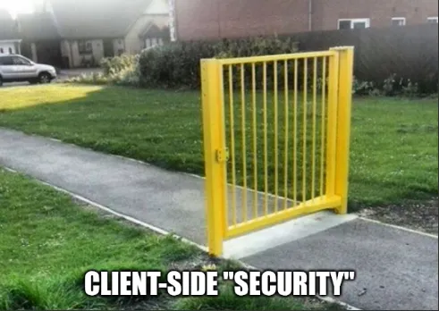 Meme about client-side security