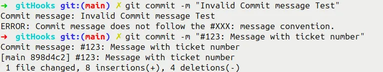 Commit Message Hook