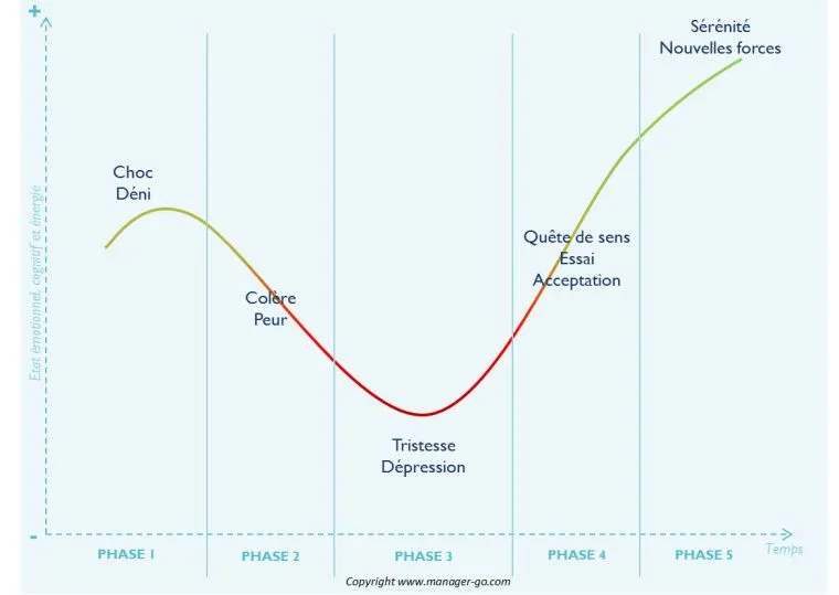 La courbe du deuil de la disruption