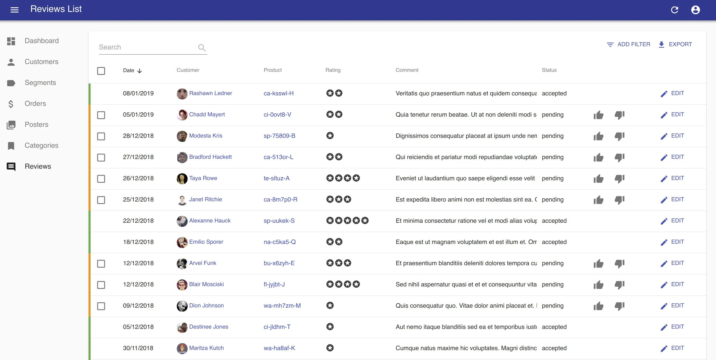 Datagrid with custom row