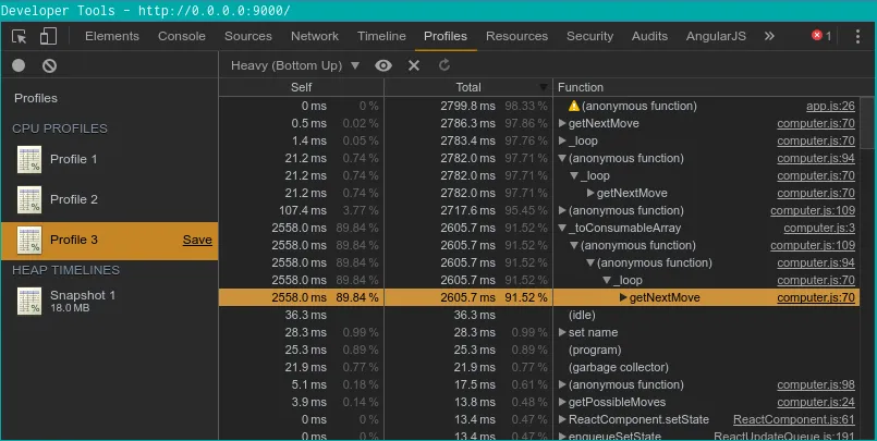 devtools profile