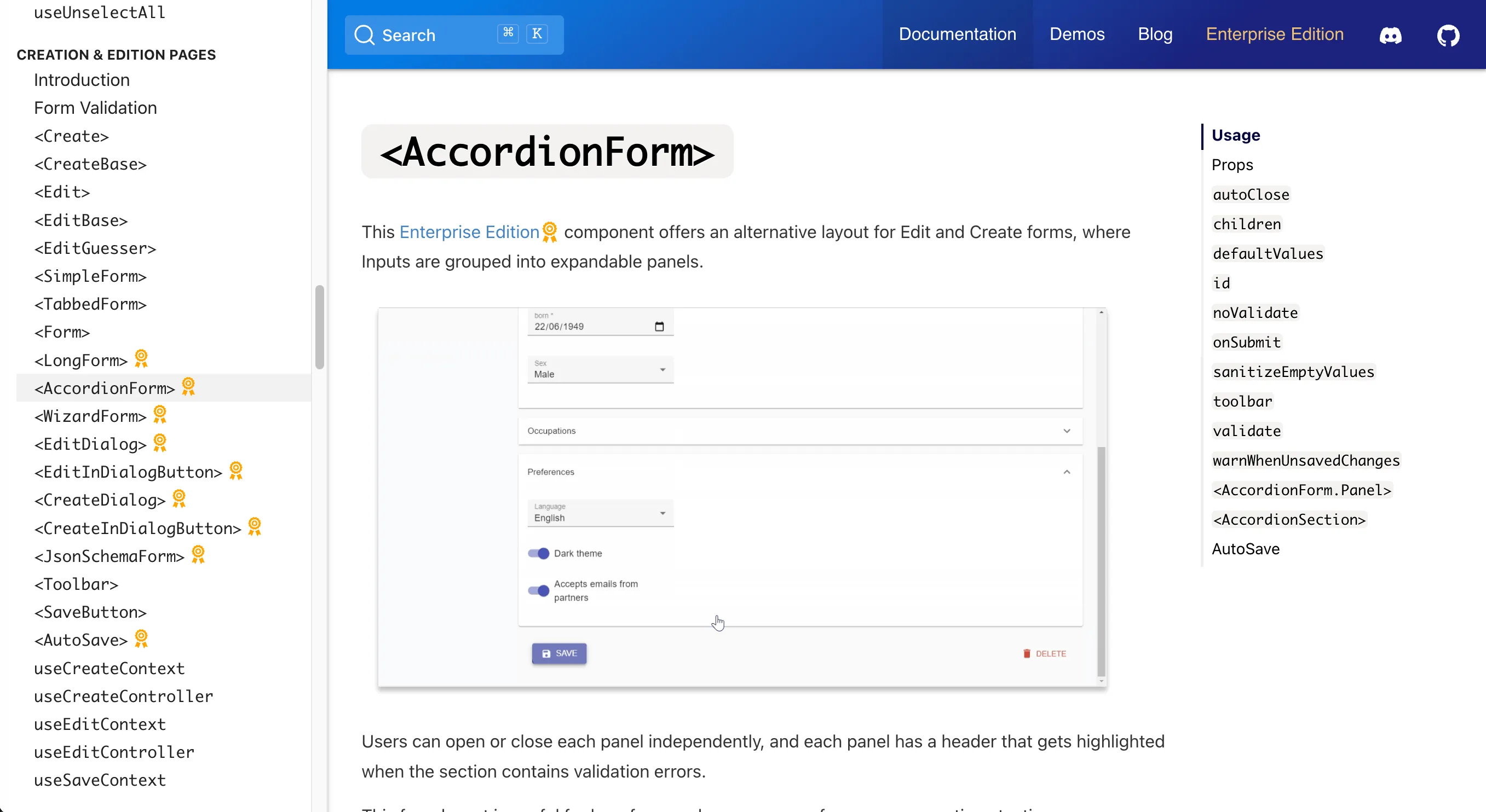 Forms Documentation