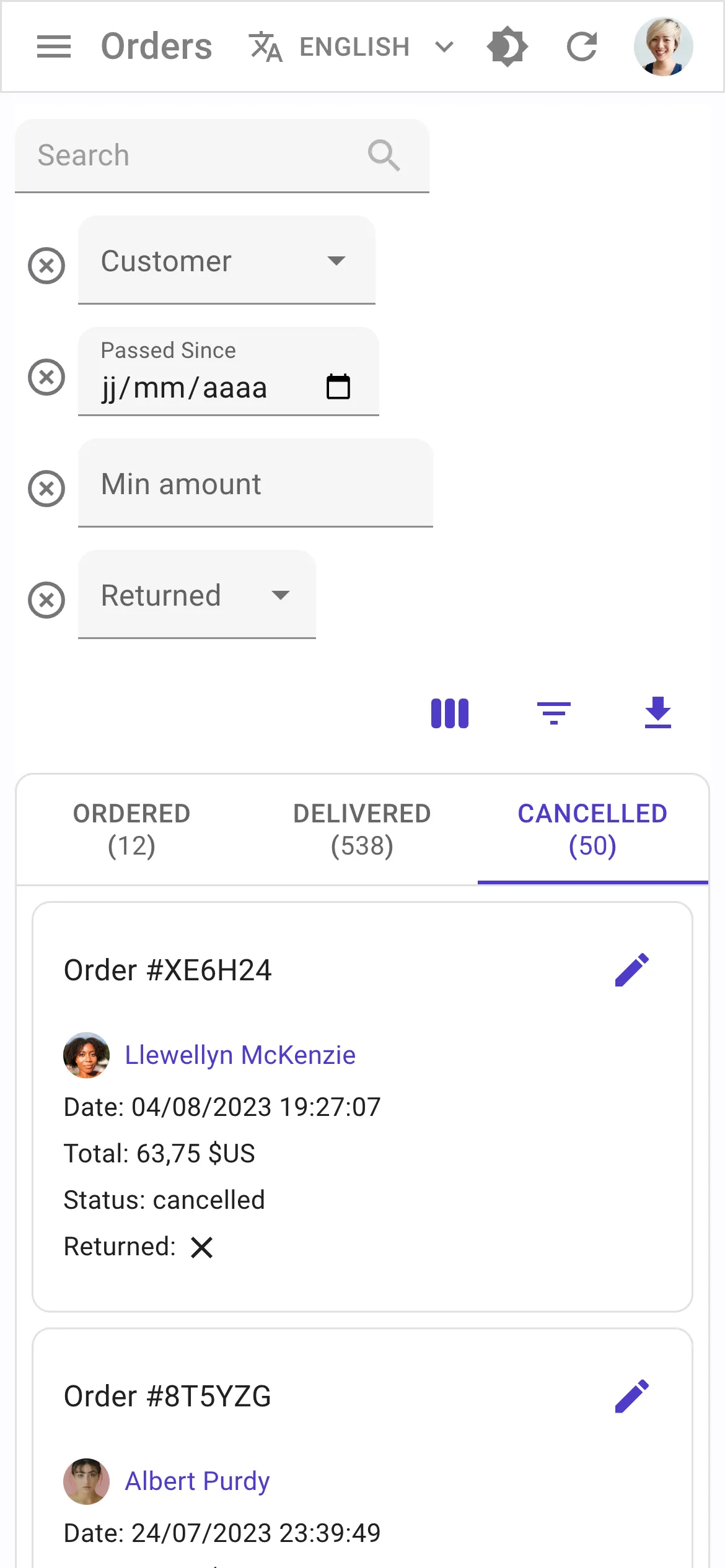 Old filters on small devices