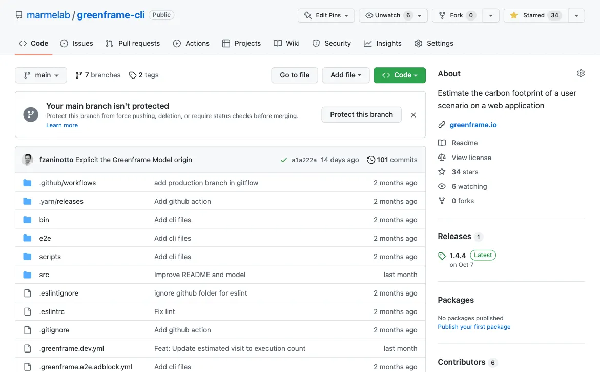 GreenFrame CLI