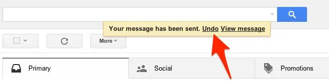 GMail Undo