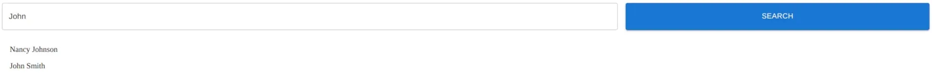 Search Bar Screenshot