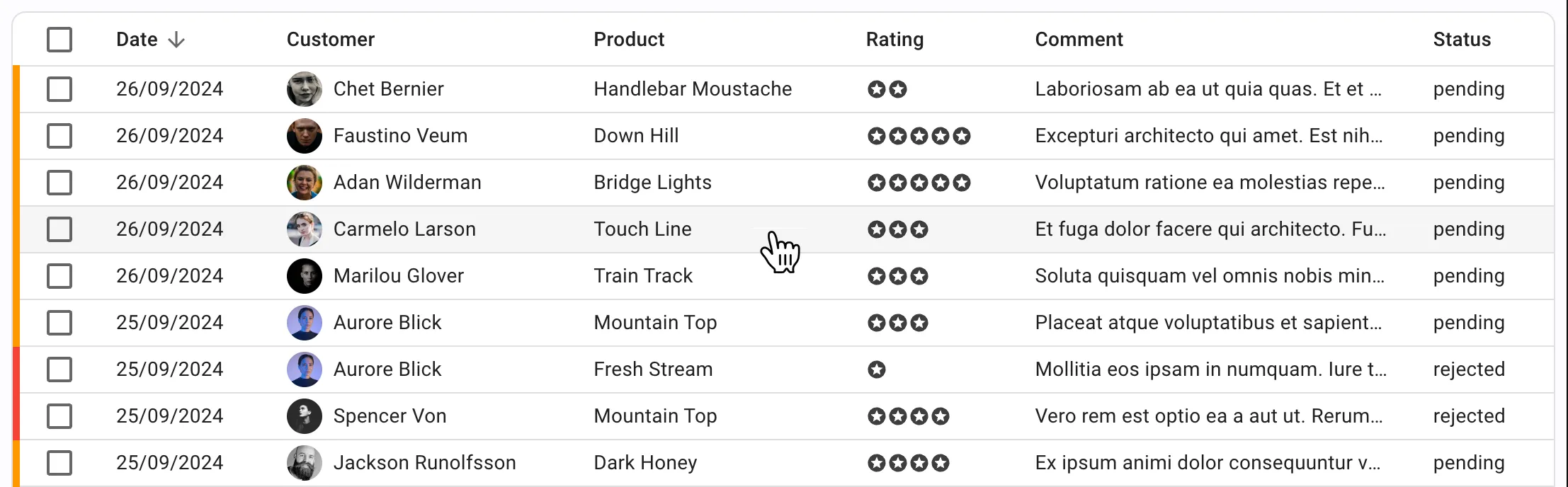 Smart row click in Datagrid