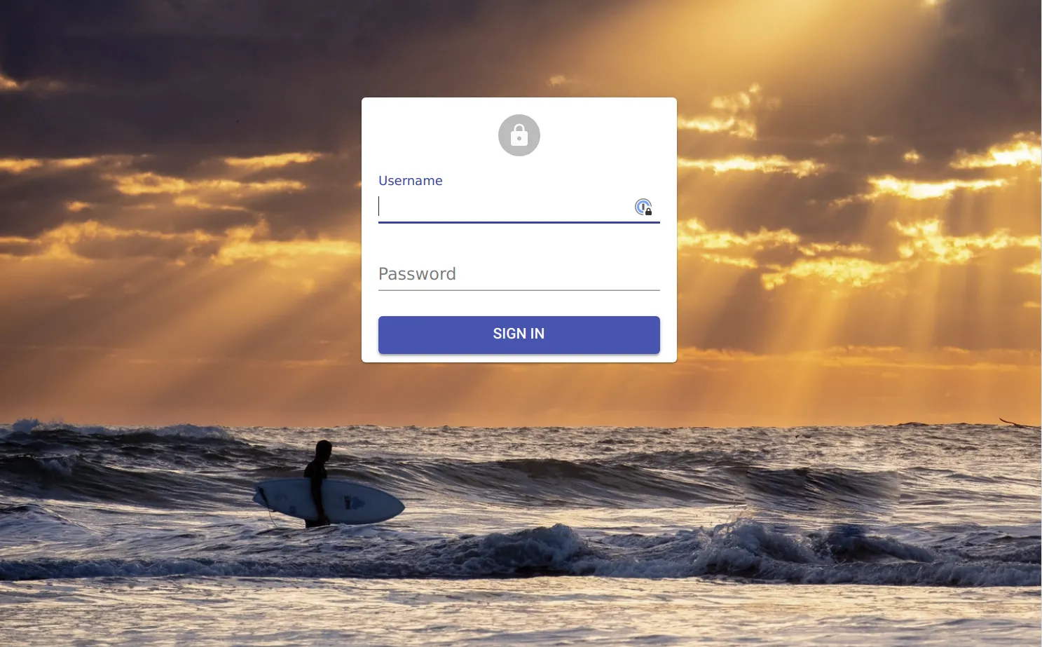Login autofocus
