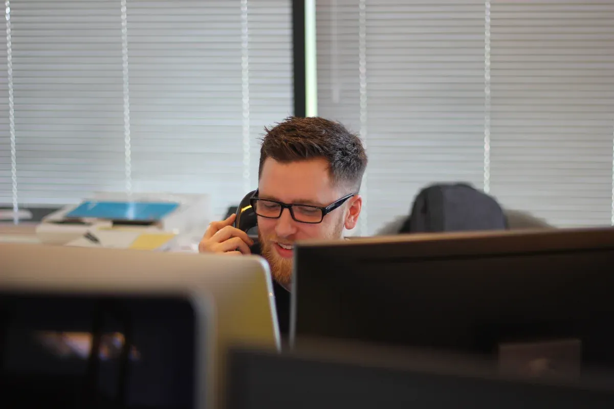 Man on the phone