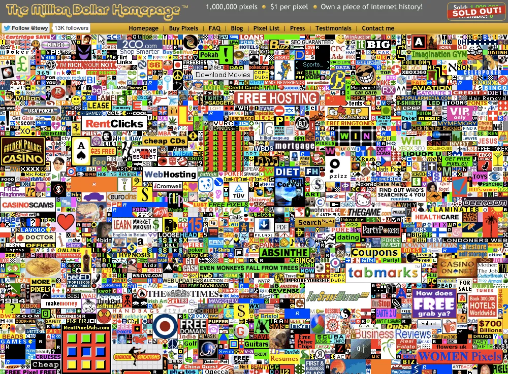 Million Dollar Homepage