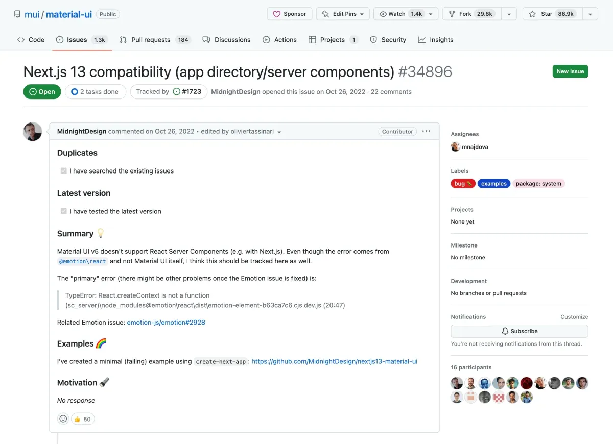 MUI With NextJs 13