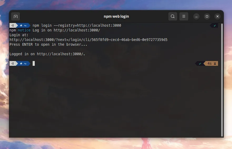 How To Implement Web Login In A Private NPM Registry