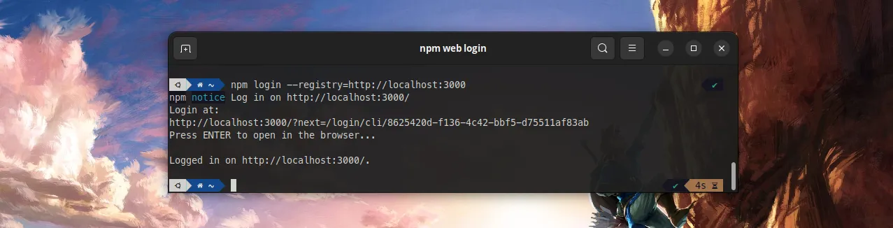 How To Implement Web Login In A Private NPM Registry