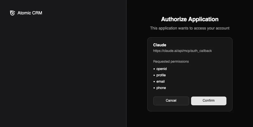 OAuth authentication