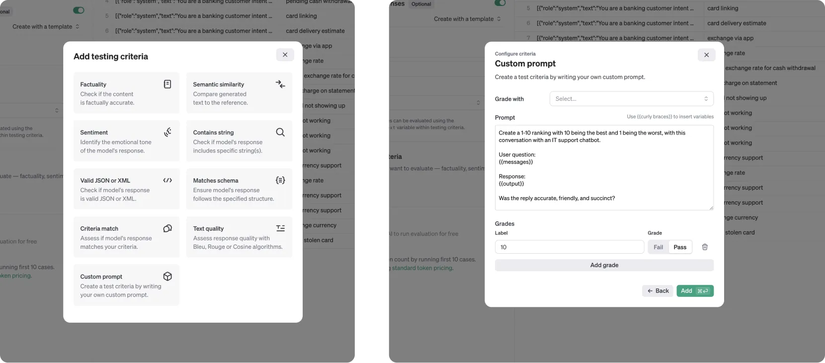 OpenAI eval