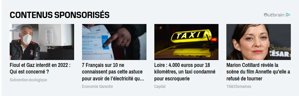 Exemple de contenu sponsorisé