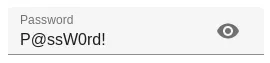 Password Input visible