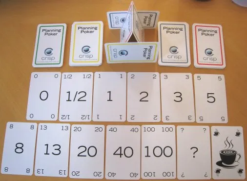 Planning poker cards