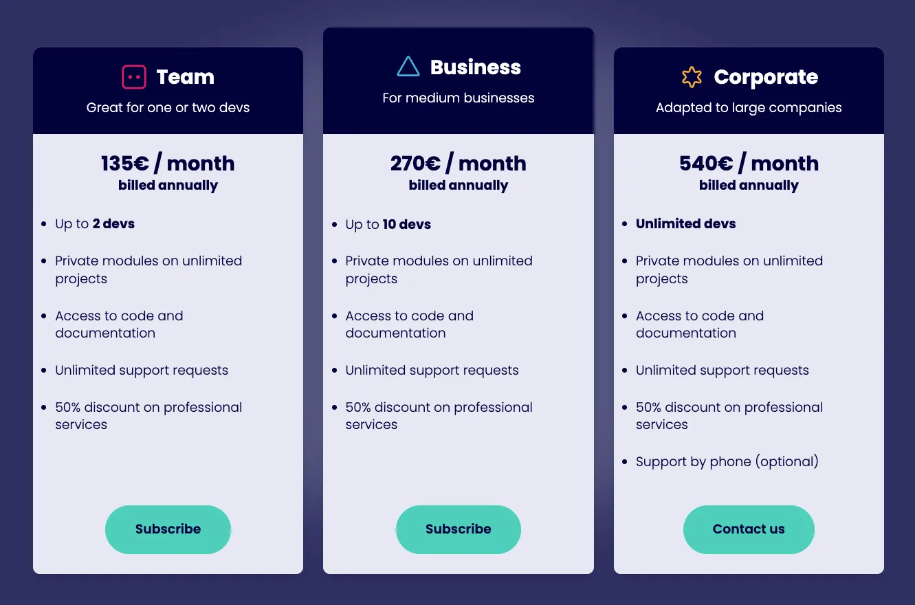 Plans and pricing
