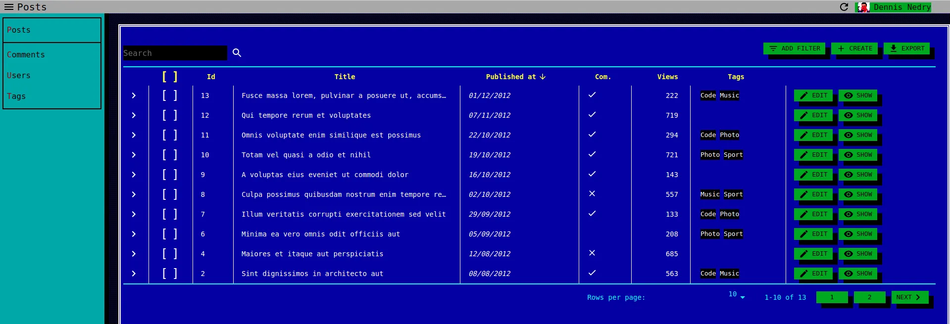retro-admin-preview