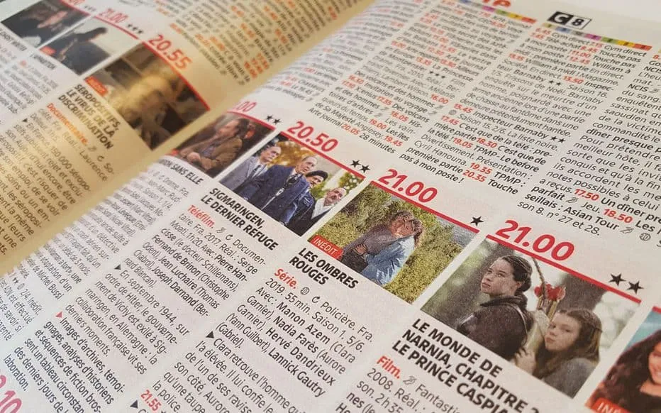 Grille télé de la semaine