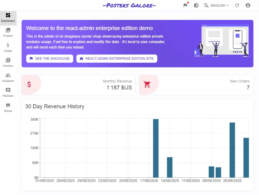 React-Admin Enterprise Edition Demo
