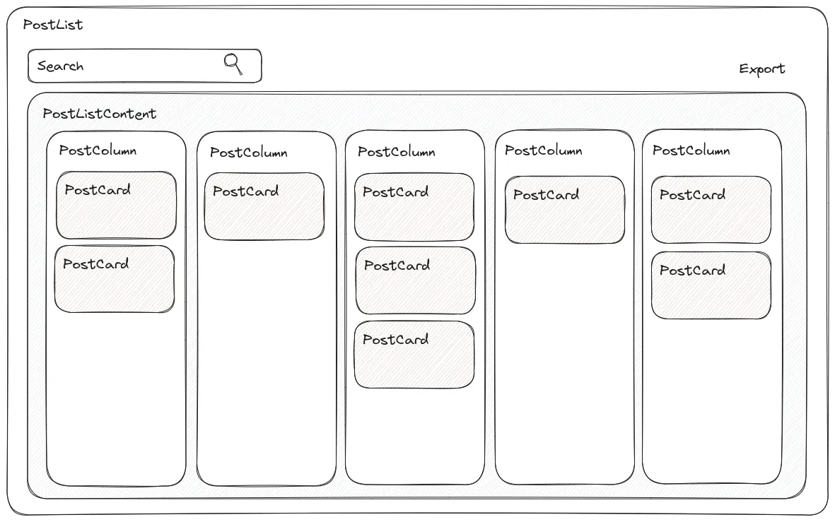 Excalidraw mockup