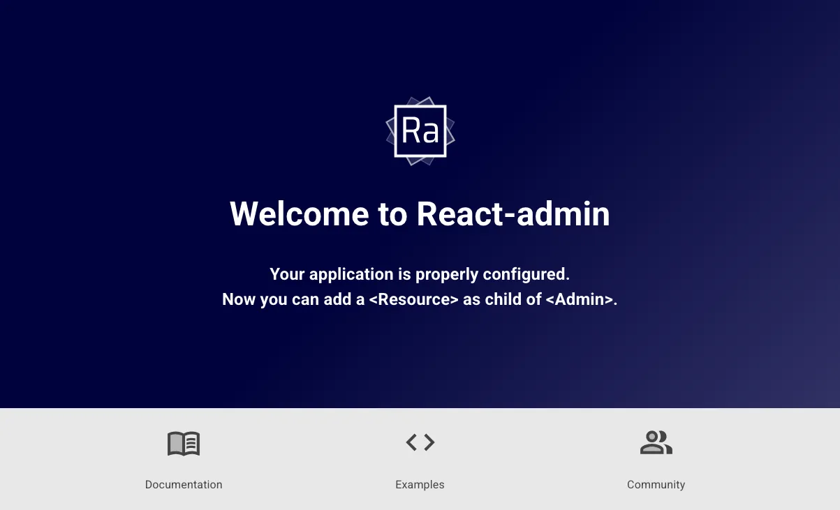 React-Admin boilerplate