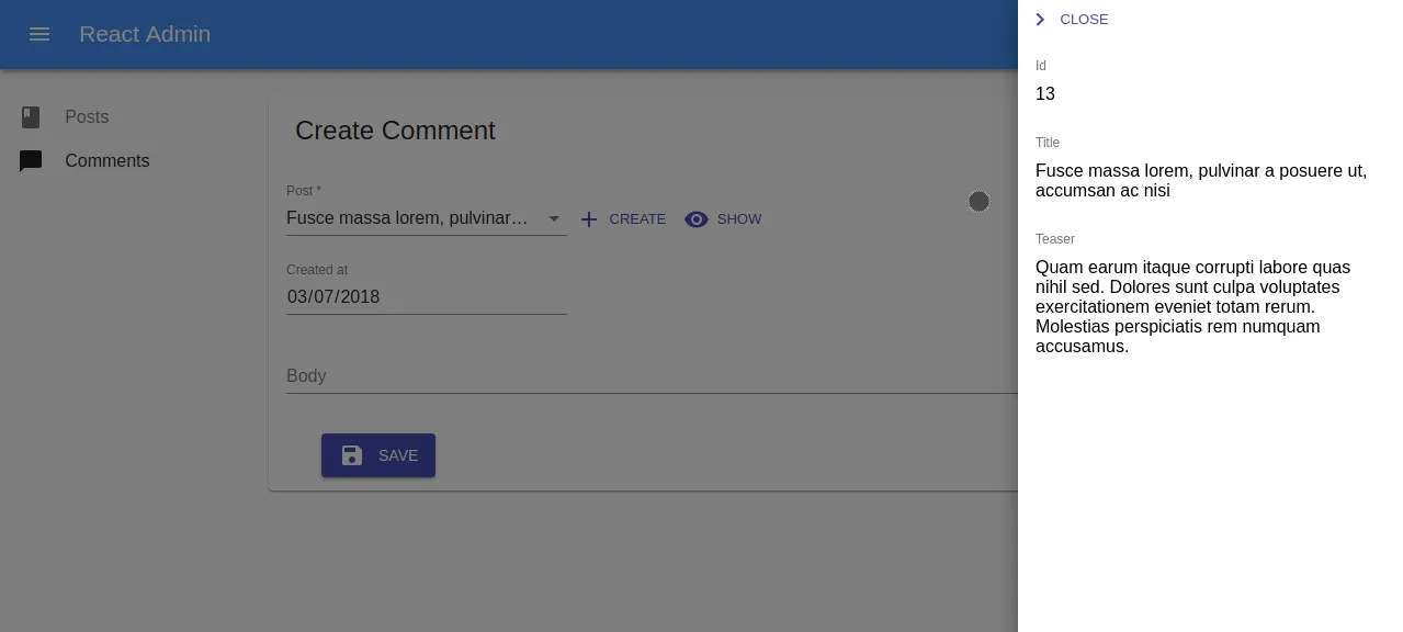 React Admin Advanced Recipes - Adding Related Records Inline With Custom Forms