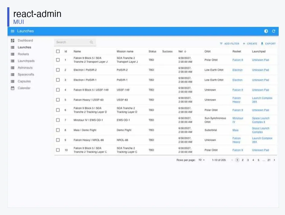 React Admin
