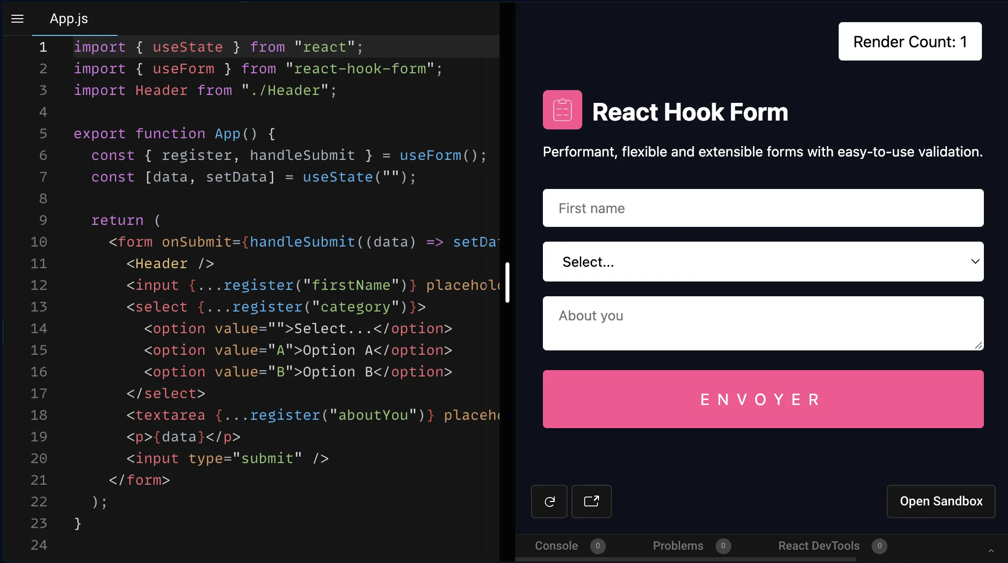react-hook-form