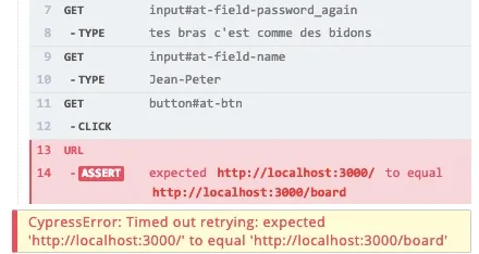 Test not passing