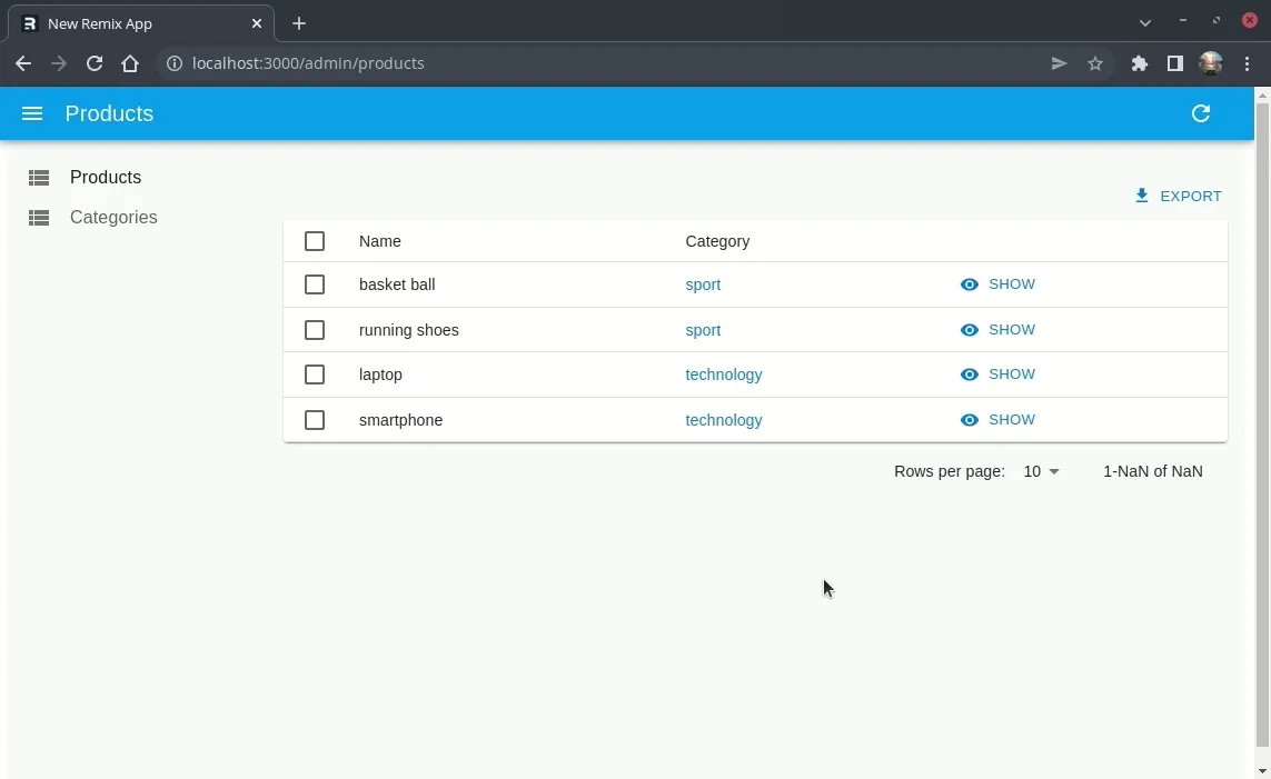 React Admin Show Page With Error