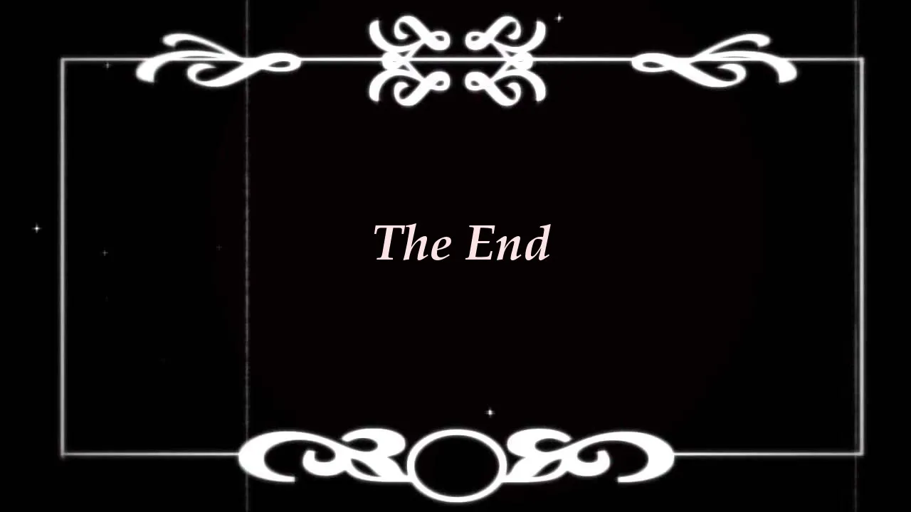 Silent film end