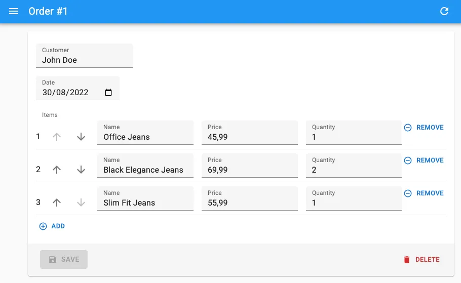 Inline SimpleFormIterator