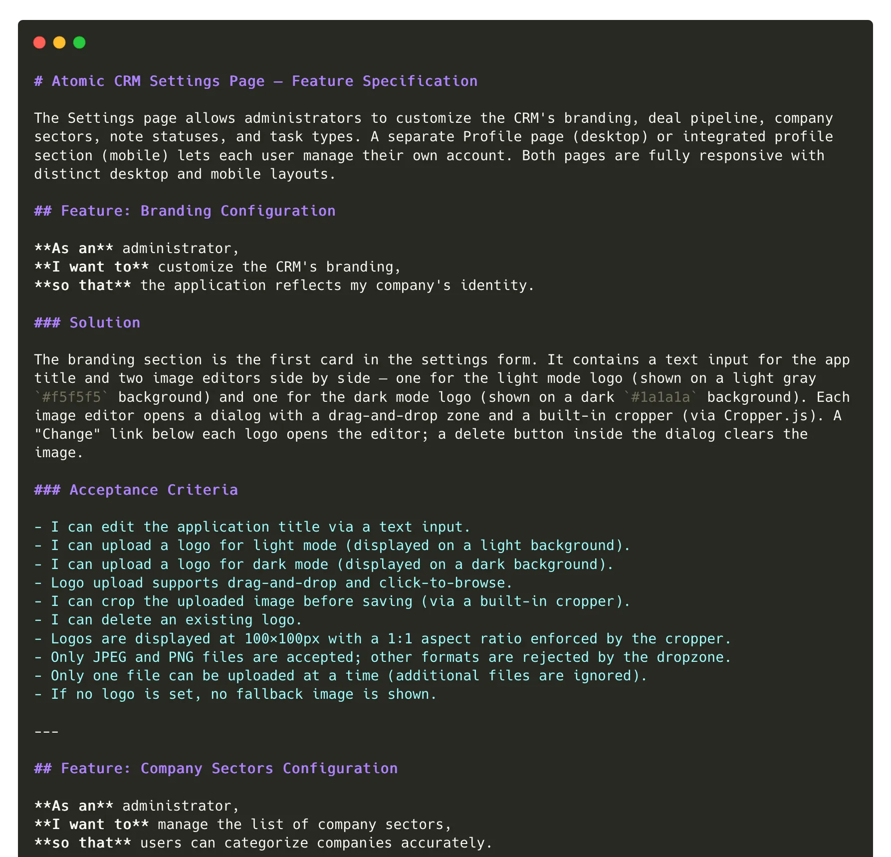 Specification