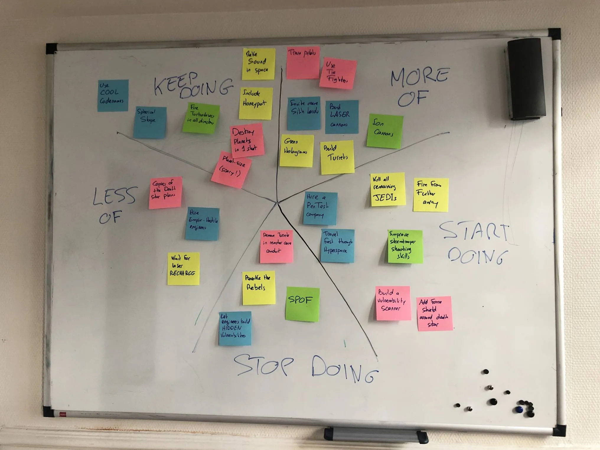 Starfish filled by a stormtrooper