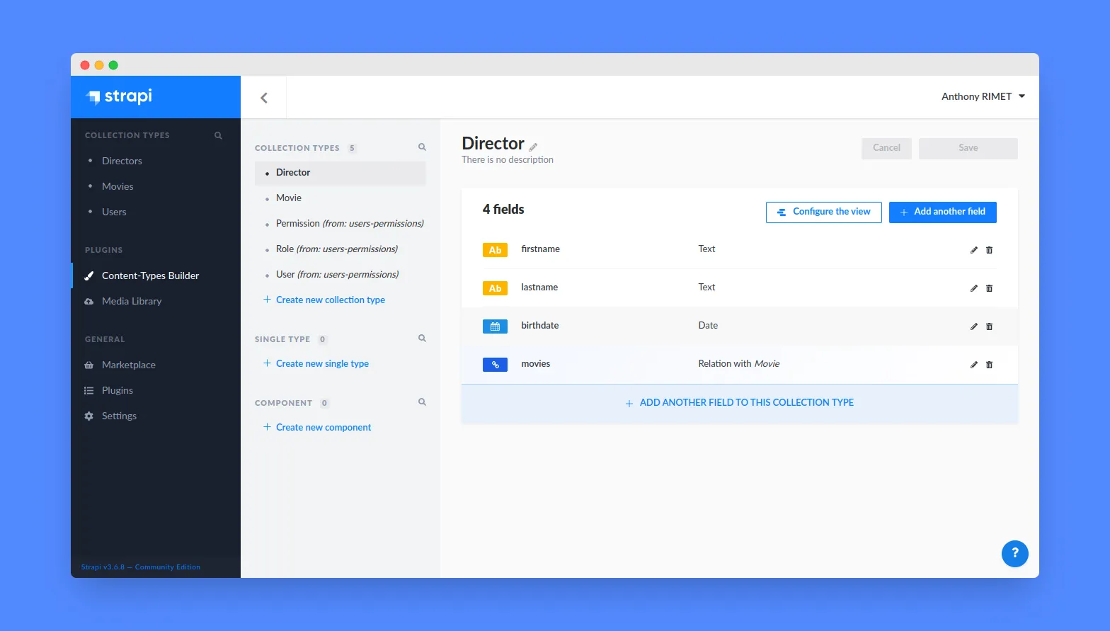 Strapi Content Type Builder