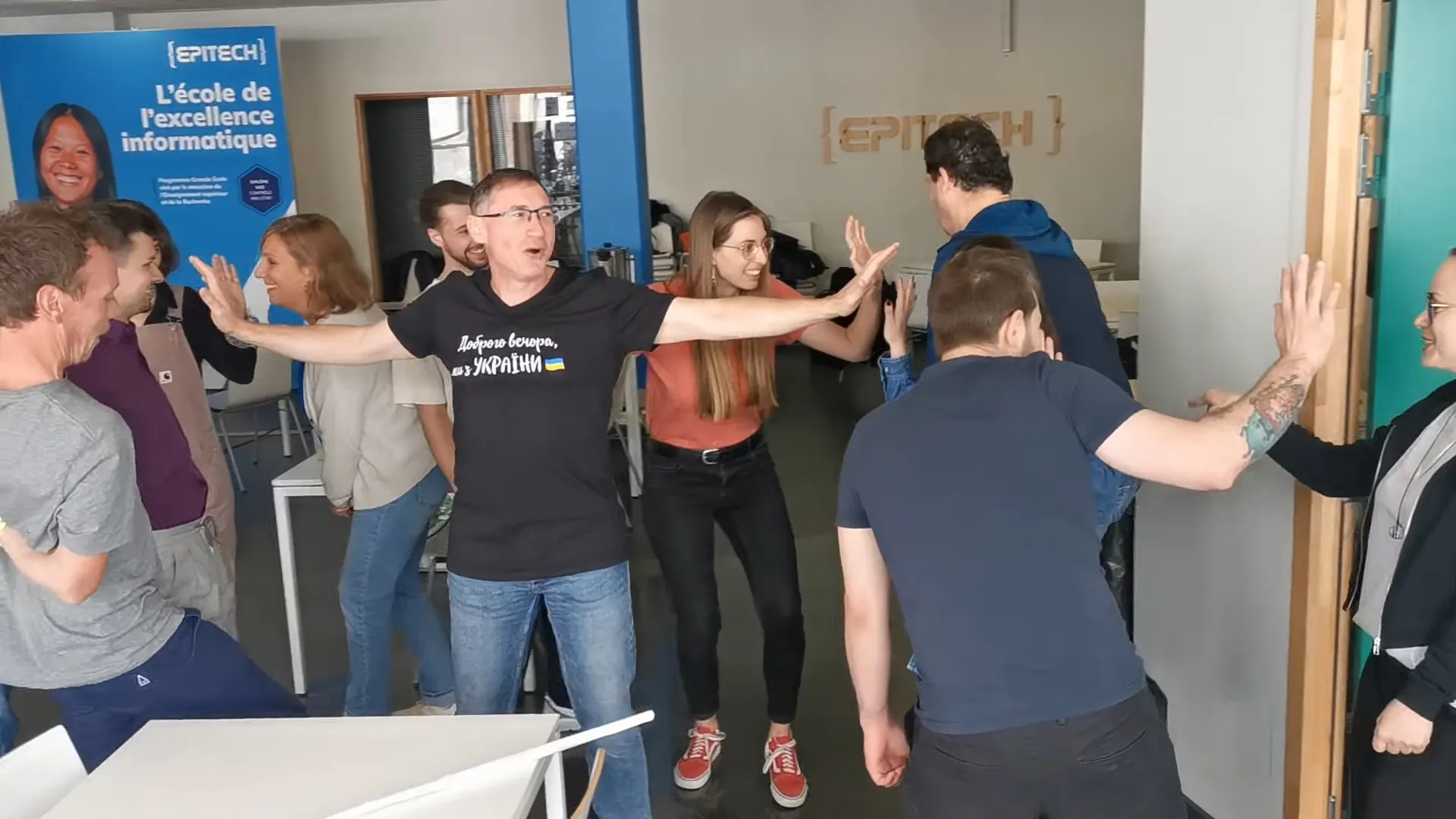 A CEO Leading Their Company Through a Narrow Doorway